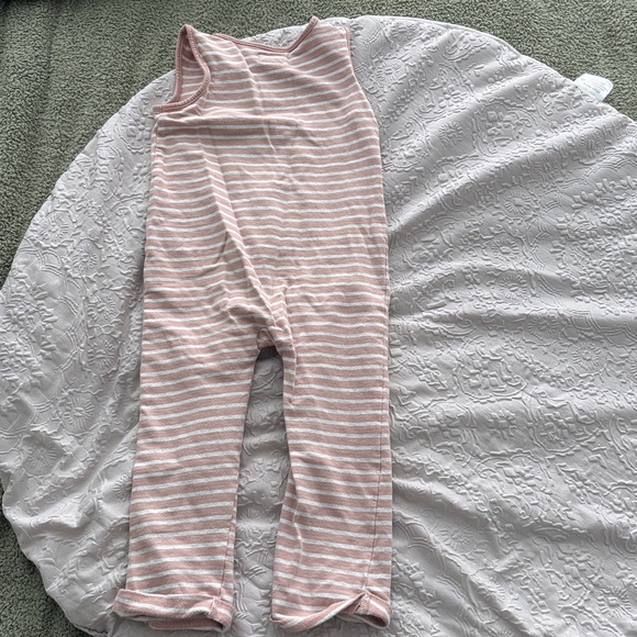 Little planet by Carters Striped Pink Sleeveless Baby Romper 4T - Picture 4 of 5
